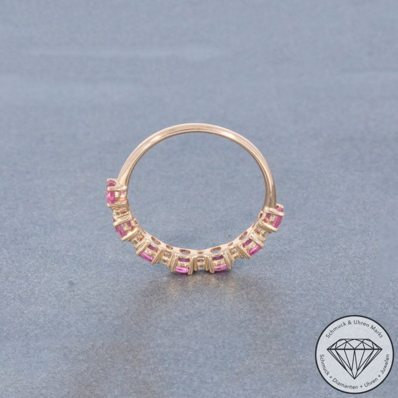 Wert 1490 € Diamant Turmalin Ring in 585er 14 K Rosegold - 99075