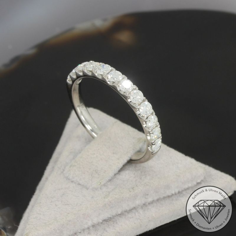 Wert 4090 € Brillant Ring (0,90 carat) in 750er 18 K Weißgold - 99115