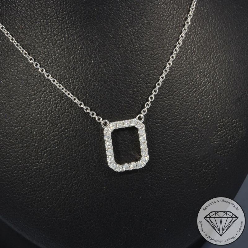 Wert 1850 € Brillant Collier (0,19 carat) in 585er 14 K Weißgold - 99161