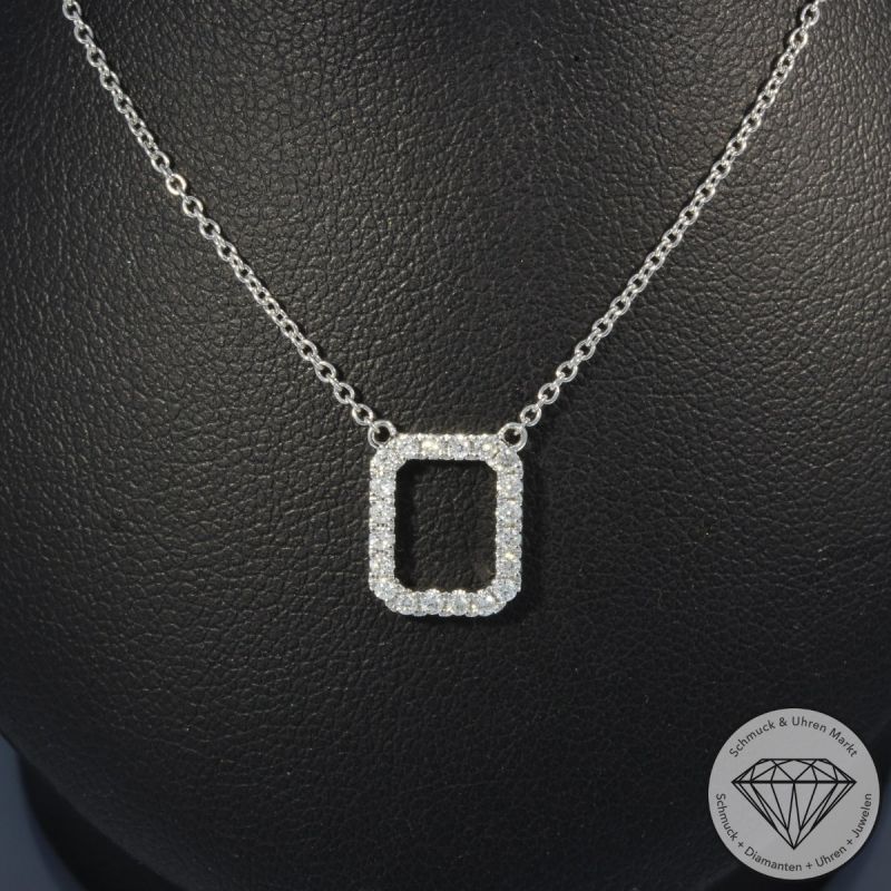 Wert 1850 € Brillant Collier (0,19 carat) in 585er 14 K Weißgold - 99161