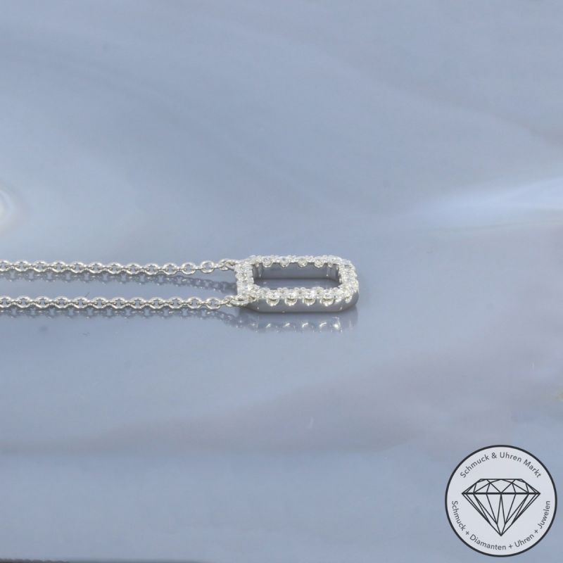 Wert 1850 € Brillant Collier (0,19 carat) in 585er 14 K Weißgold - 99161