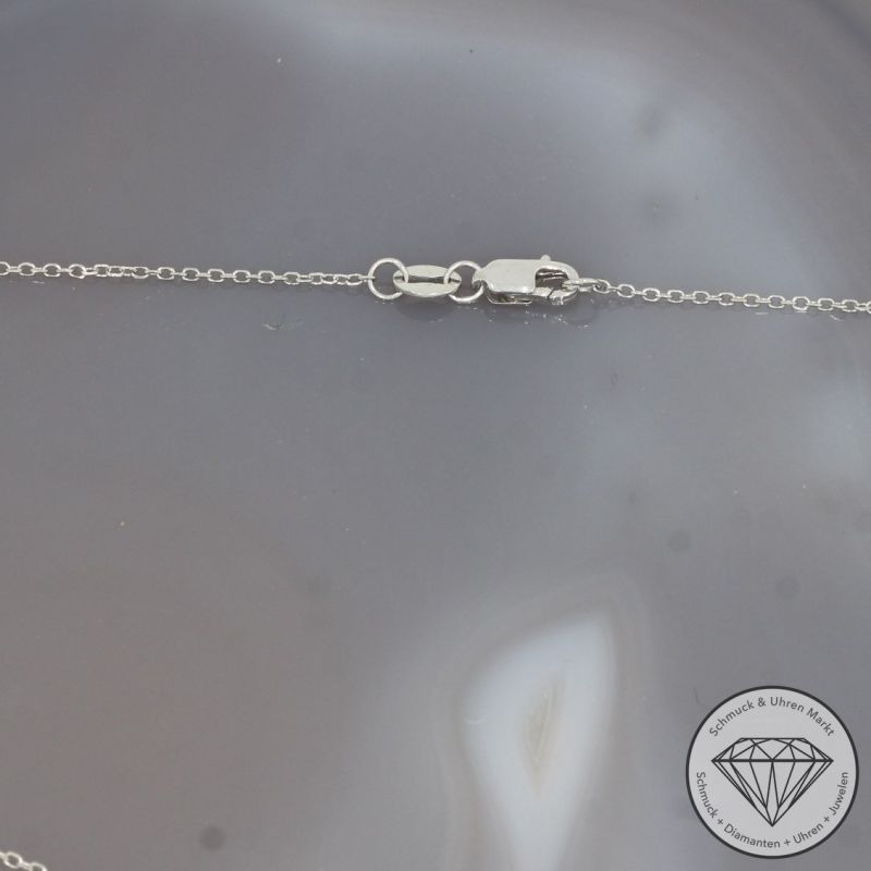 Wert 4150 € Brillant Diamant Anhänger & Kette in 585er 14 K Weißgold - 99167