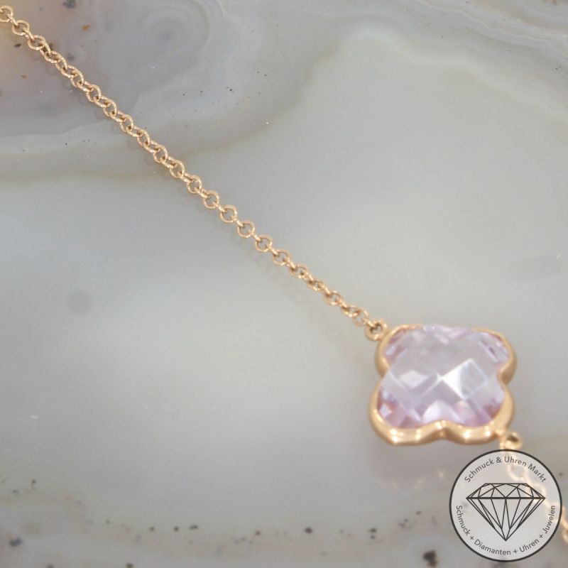 Wert 1740 € Farbedelstein Collier in 750er 18 K Gelbgold - 99168