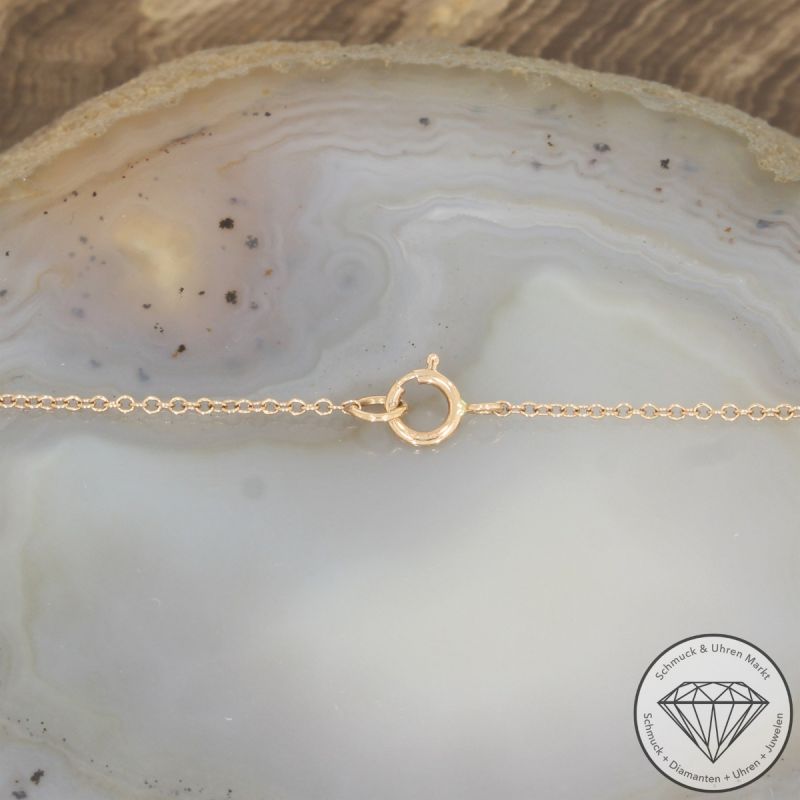Wert 1740 € Farbedelstein Collier in 750er 18 K Gelbgold - 99168