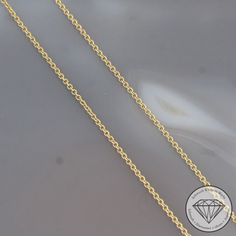 Wert 1850 € Brillant Anhänger & Kette in 585er 14 K Gelbgold - 99171
