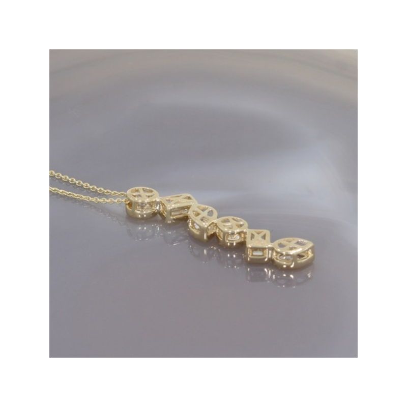 Wert 4590 € Brillant Diamant Collier in 585er 14 K Gelbgold - 99181