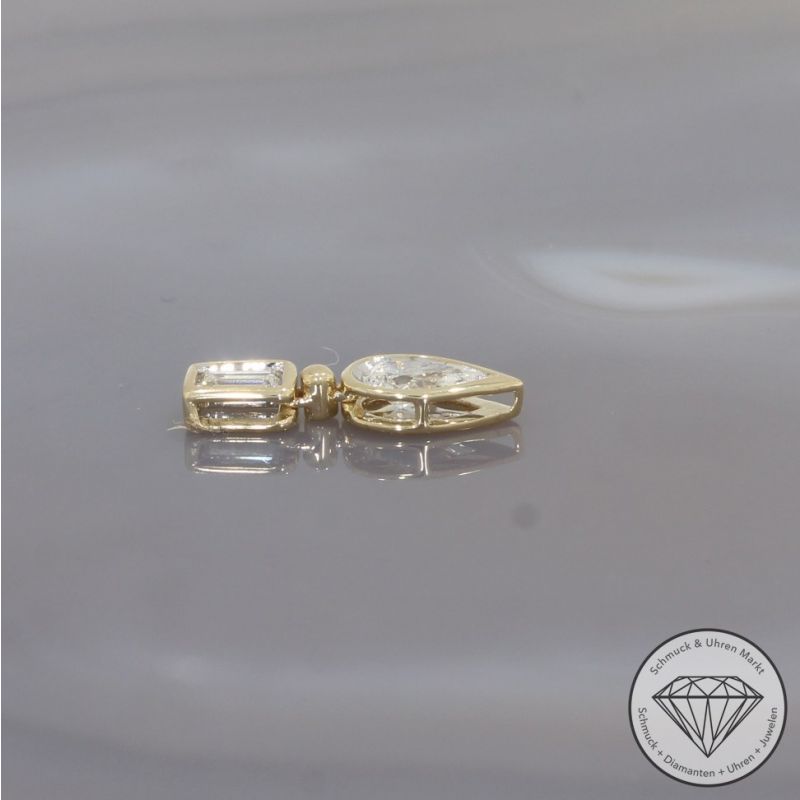 Wert 3190 € Diamant Anhänger in 585er 14 K Gelbgold - 99234