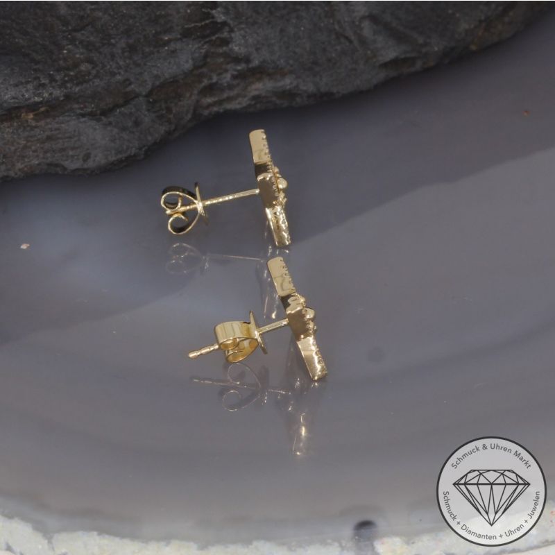 Wert 2290 € Diamant Ohrstecker in 585er 14 K Gelbgold - 99410