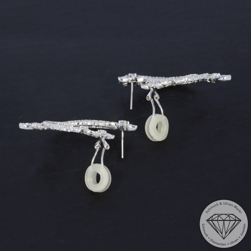 Wert 18750 € Brillant Ohrringe (8,62 carat) in 750er 18 K Weißgold - 99512
