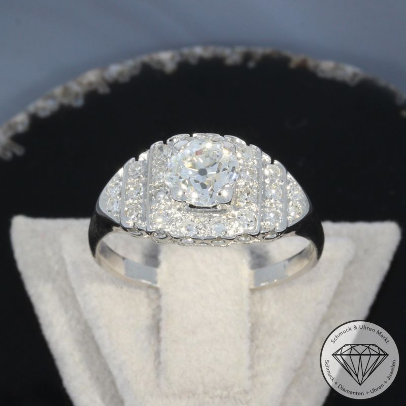 Wert 9650 € Diamant Ring in 585er 14 K Weißgold - 99534