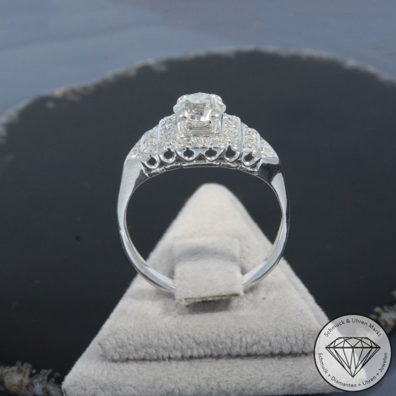 Wert 9650 € Diamant Ring in 585er 14 K Weißgold - 99534