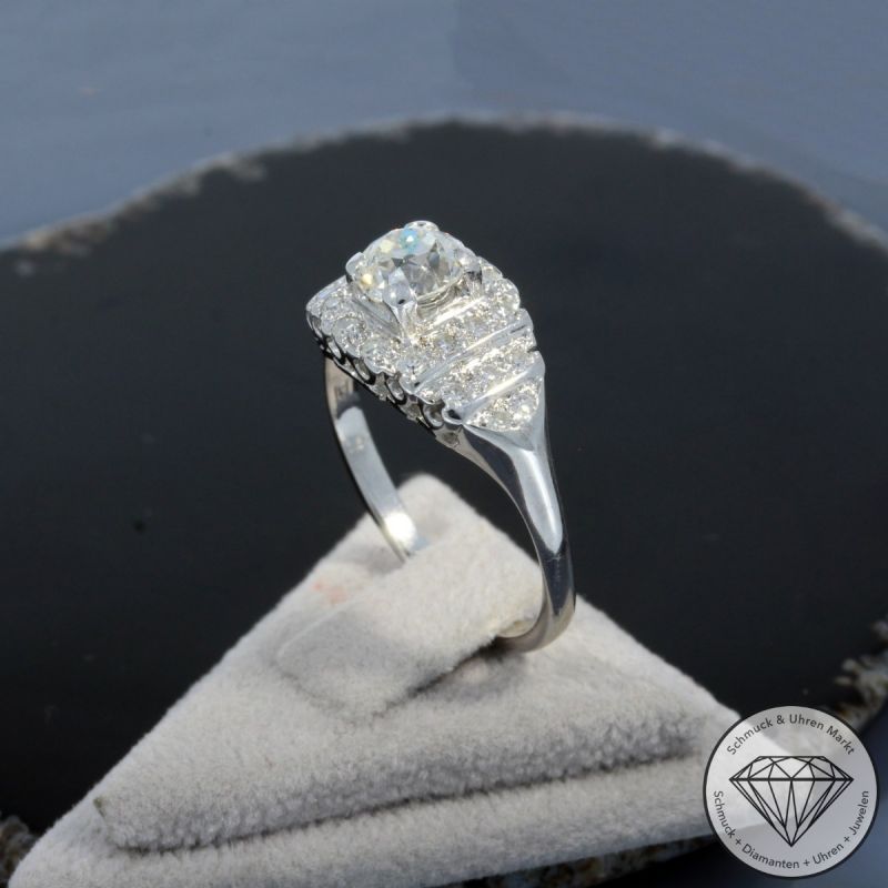 Wert 9650 € Diamant Ring in 585er 14 K Weißgold - 99534