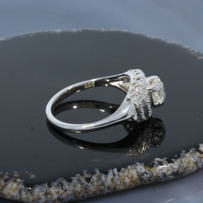 Wert 9650 € Diamant Ring in 585er 14 K Weißgold - 99534