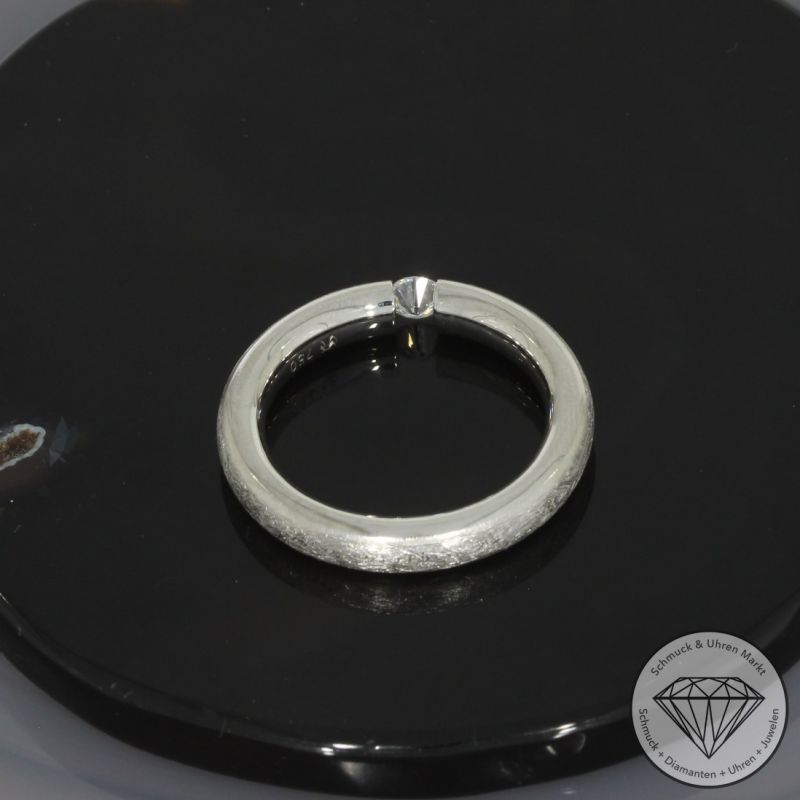 Wert 3190 € Solitär Brillant Ring (ca. 0,20 carat) in 750er 18 K Weißgold - 99544