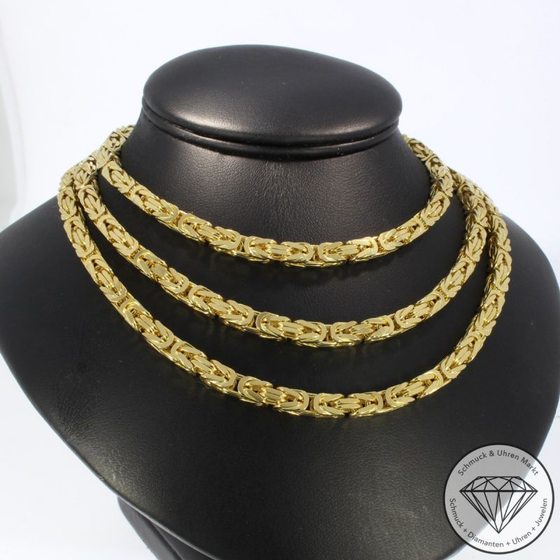 Wert 31690 € Königs Kette (117,1 Gramm) in 750er 18 K Gelbgold - 99550