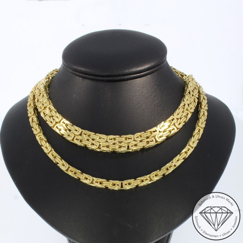 Wert 31690 € Königs Kette (117,1 Gramm) in 750er 18 K Gelbgold - 99550