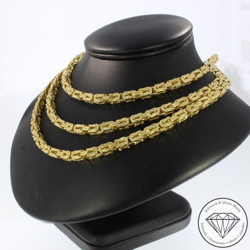 Wert 31690 € Königs Kette (117,1 Gramm) in 750er 18 K Gelbgold - 99550