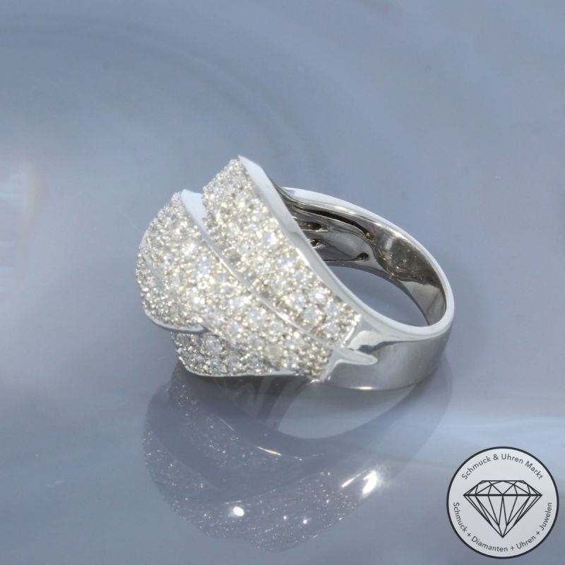 Wert 6590 € Brillant Ring (ca. 2,00 carat) in 585er 14 K Weißgold - 99576