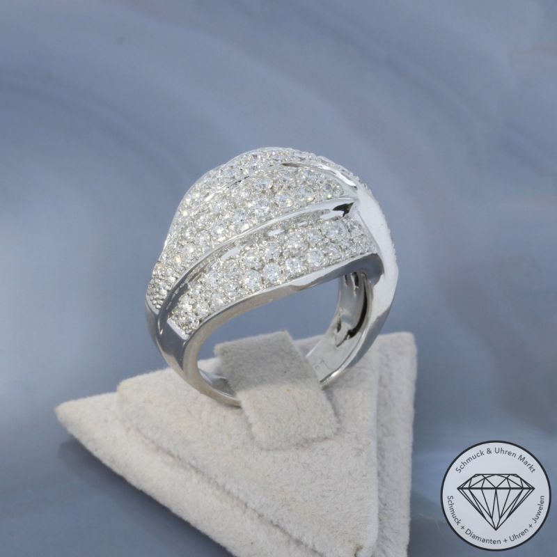 Wert 6590 € Brillant Ring (ca. 2,00 carat) in 585er 14 K Weißgold - 99576