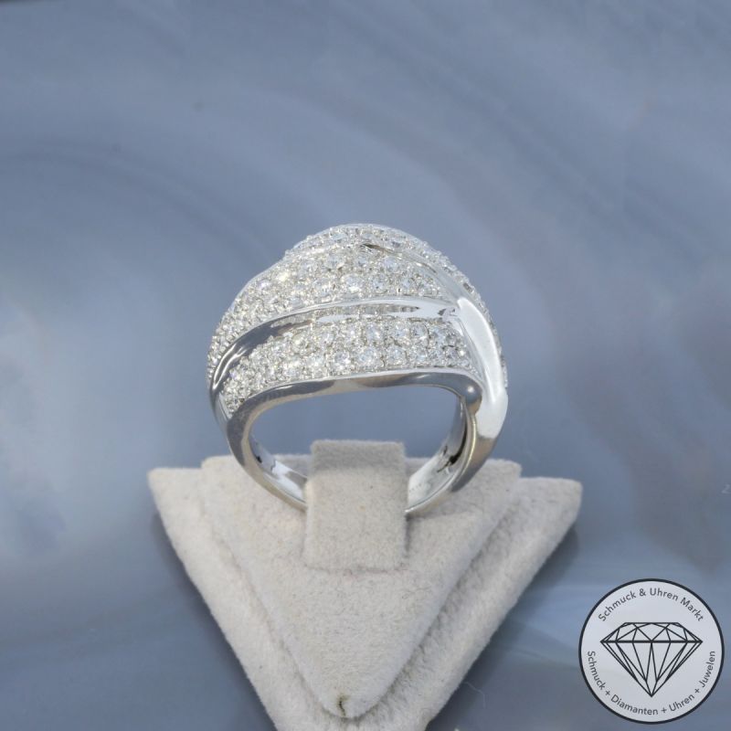 Wert 6590 € Brillant Ring (ca. 2,00 carat) in 585er 14 K Weißgold - 99576
