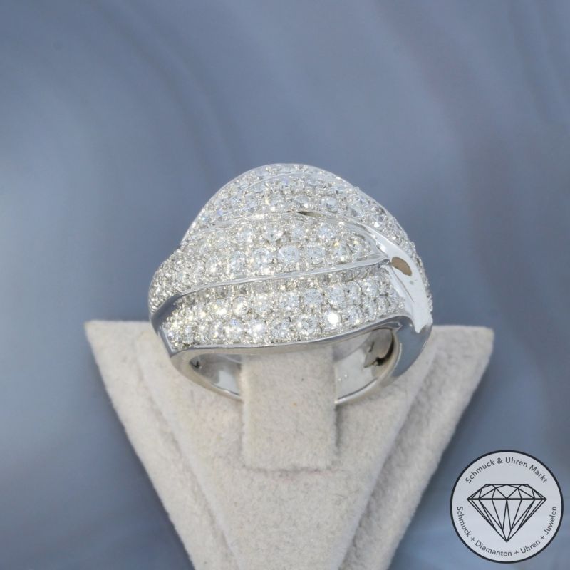 Wert 6590 € Brillant Ring (ca. 2,00 carat) in 585er 14 K Weißgold - 99576