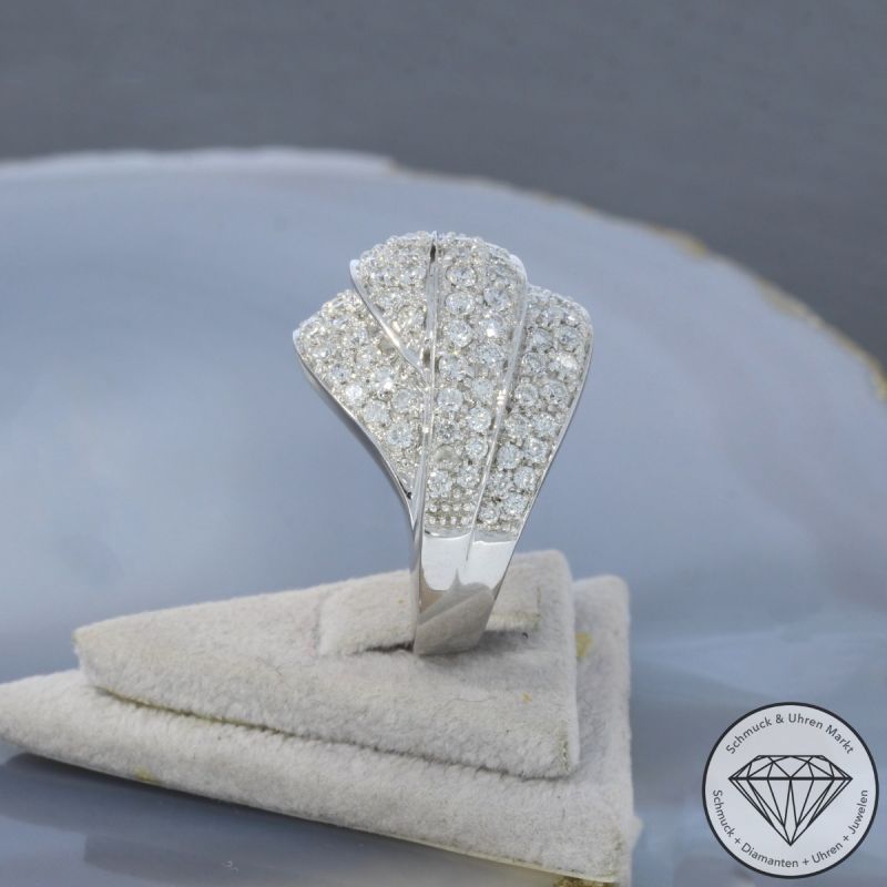 Wert 6590 € Brillant Ring (ca. 2,00 carat) in 585er 14 K Weißgold - 99576