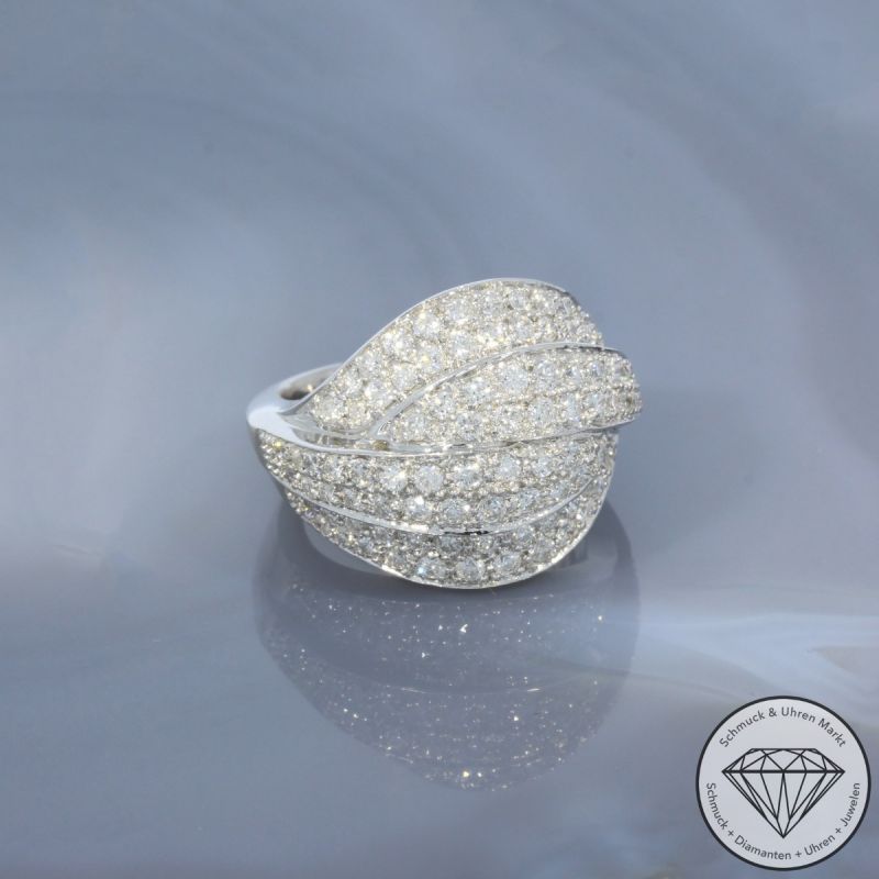 Wert 6590 € Brillant Ring (ca. 2,00 carat) in 585er 14 K Weißgold - 99576
