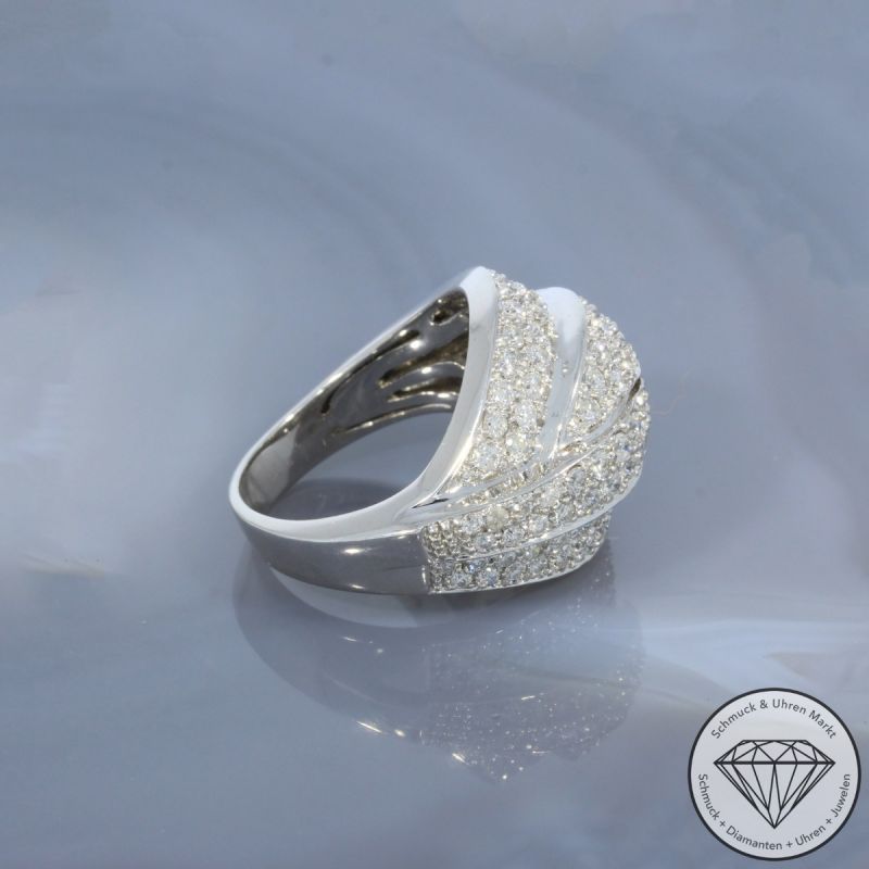 Wert 6590 € Brillant Ring (ca. 2,00 carat) in 585er 14 K Weißgold - 99576