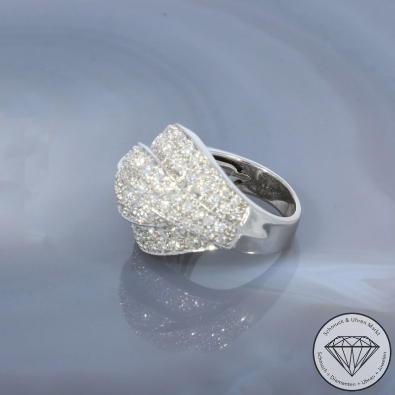 Wert 6590 € Brillant Ring (ca. 2,00 carat) in 585er 14 K Weißgold - 99576