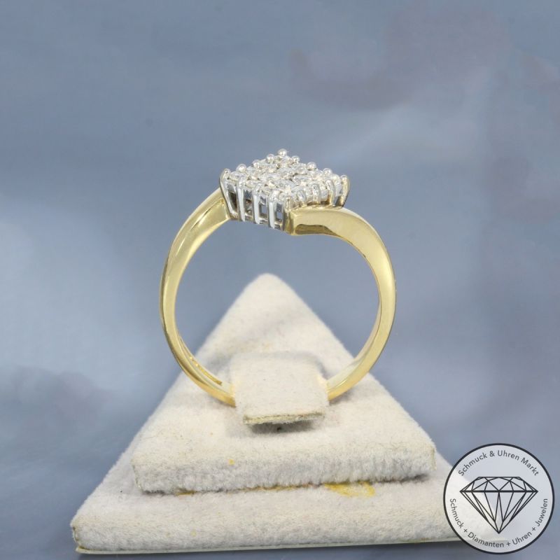 Wert 1900 € Brillant Ring in 750er 18 K Gelbgold - 99584