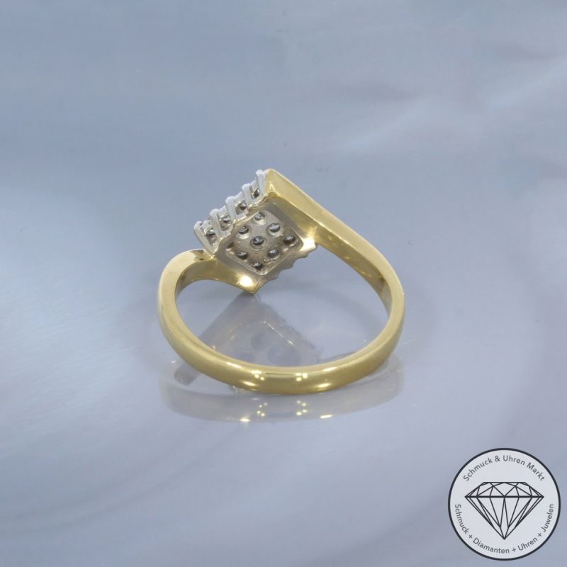 Wert 1900 € Brillant Ring in 750er 18 K Gelbgold - 99584