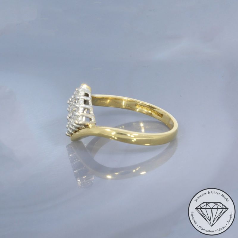 Wert 1900 € Brillant Ring in 750er 18 K Gelbgold - 99584