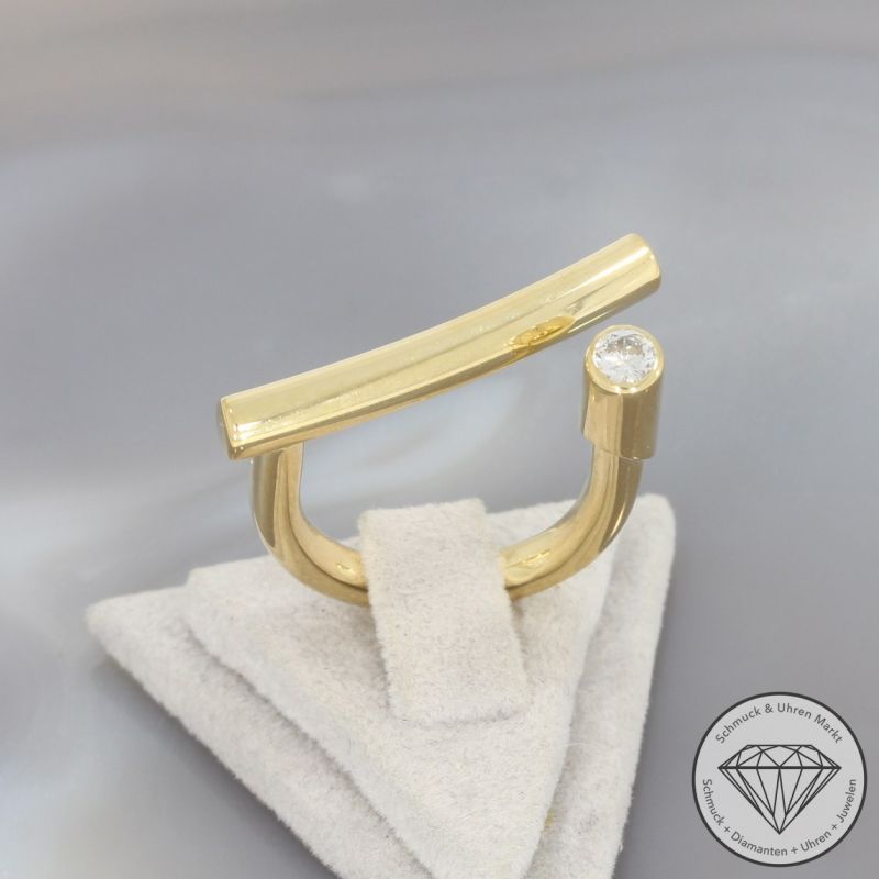 Wert 3950 € Brillant Ring (ca. 0,20 carat) in 750er 18 K Gelbgold - 99641