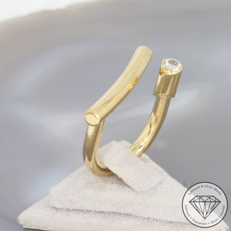 Wert 3950 € Brillant Ring (ca. 0,20 carat) in 750er 18 K Gelbgold - 99641
