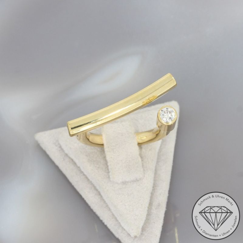 Wert 3950 € Brillant Ring (ca. 0,20 carat) in 750er 18 K Gelbgold - 99641