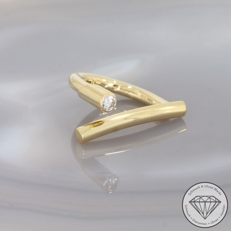 Wert 3950 € Brillant Ring (ca. 0,20 carat) in 750er 18 K Gelbgold - 99641