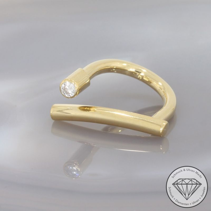 Wert 3950 € Brillant Ring (ca. 0,20 carat) in 750er 18 K Gelbgold - 99641