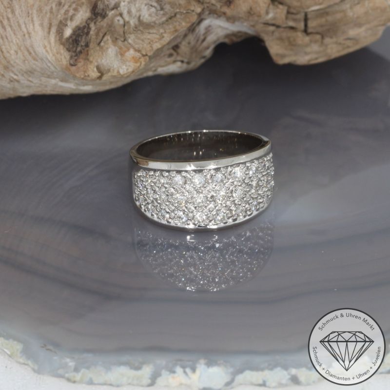 Wert 4000 € Brillant Ring (ca. 0,72 carat) in 750er 18 K Weißgold - 99646