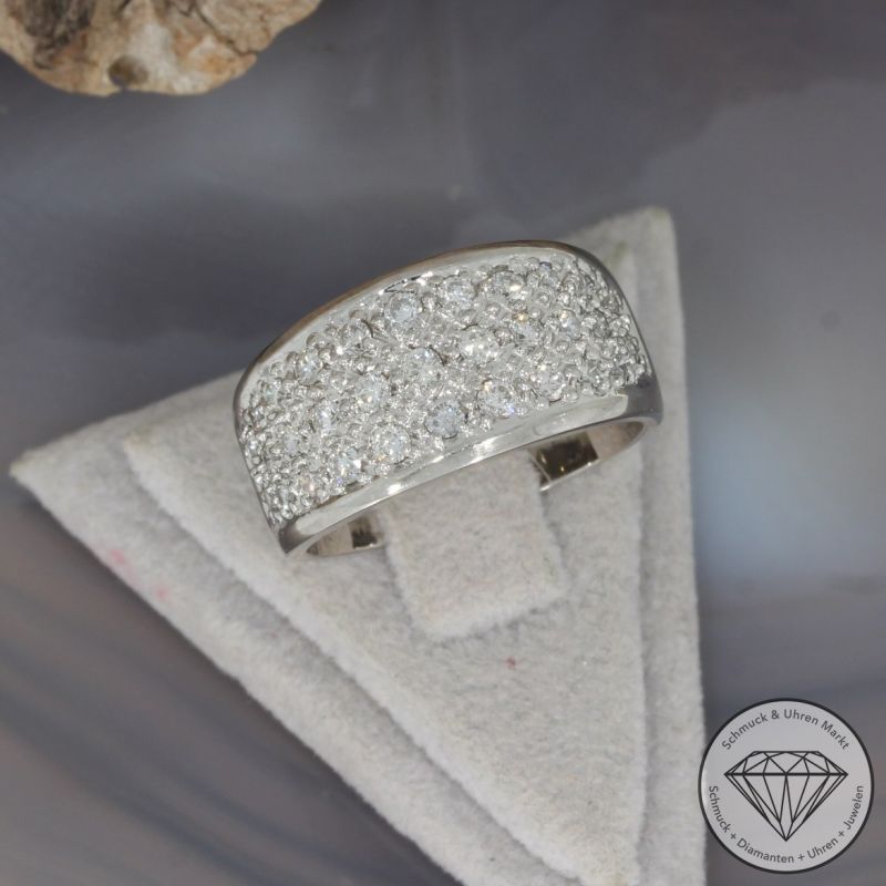 Wert 4000 € Brillant Ring (ca. 0,72 carat) in 750er 18 K Weißgold - 99646