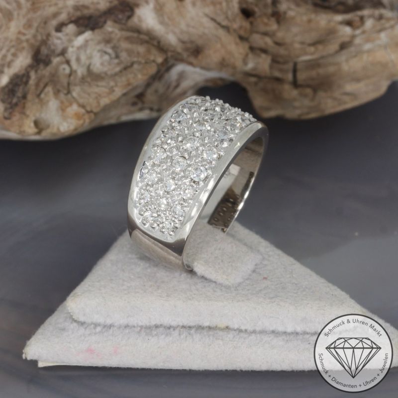 Wert 4000 € Brillant Ring (ca. 0,72 carat) in 750er 18 K Weißgold - 99646
