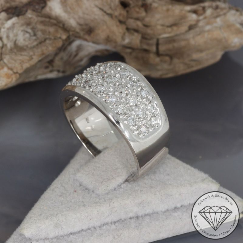 Wert 4000 € Brillant Ring (ca. 0,72 carat) in 750er 18 K Weißgold - 99646