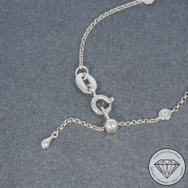 Wert 1250 € Brillant Diamant Armband in 750er 18 K Weißgold - 99658
