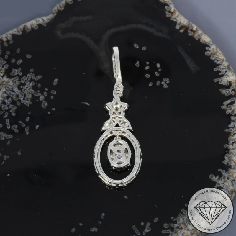 Wert 2850 € Brillant Diamant Anhänger in 750er 18 K Weißgold - 99668