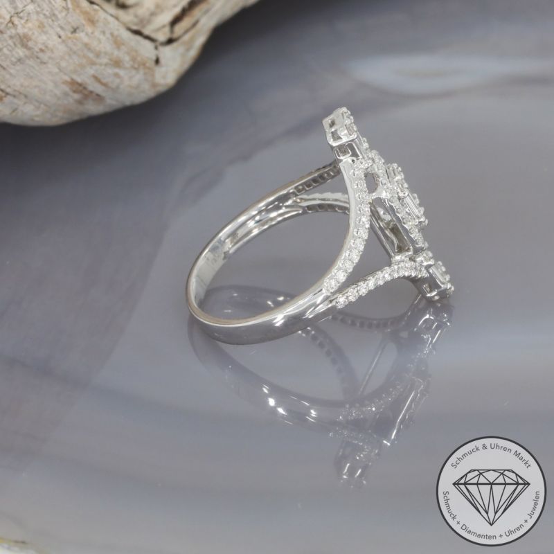Wert 3390 € Brillant Diamant Ring in 750er 18 K Weißgold - 99686