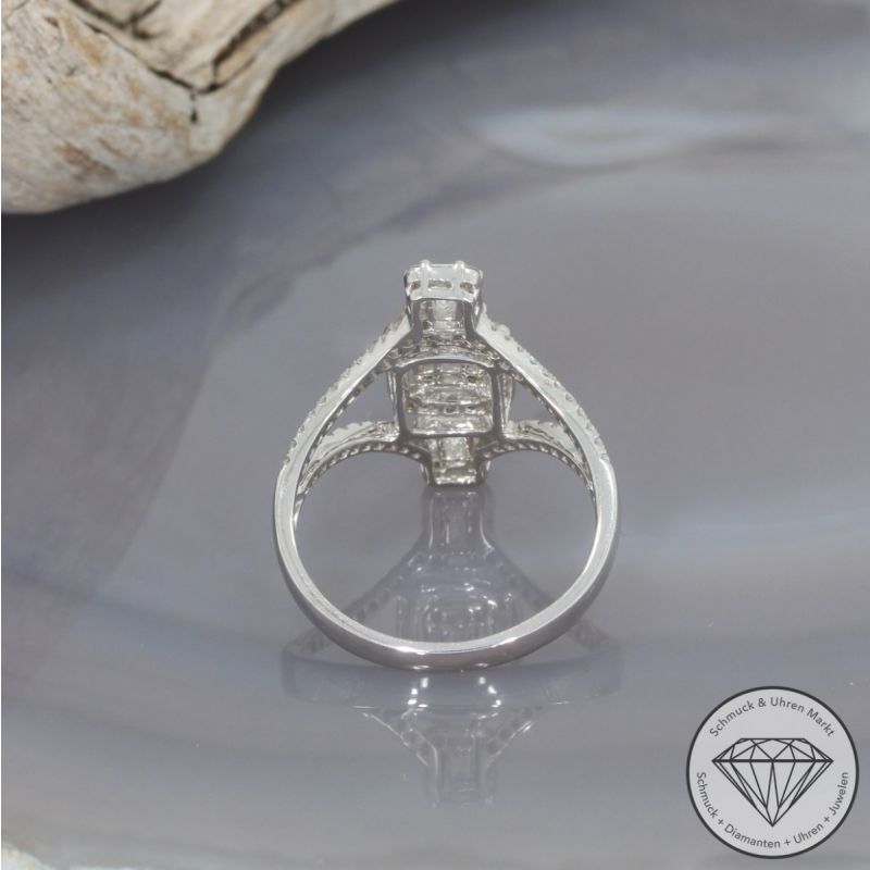 Wert 3390 € Brillant Diamant Ring in 750er 18 K Weißgold - 99686