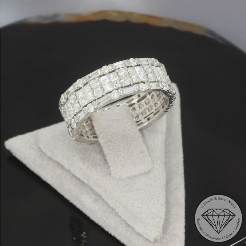 Wert 9090 € Brillant Diamant Ring in 750er 18 K Weißgold - 99692