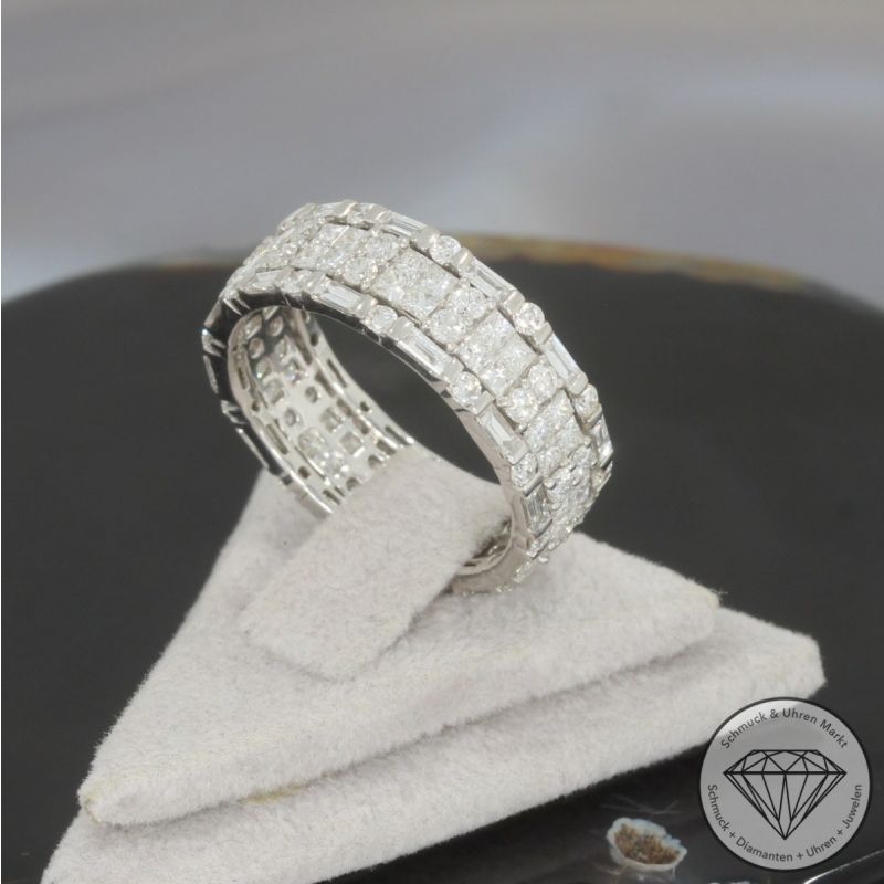 Wert 9090 € Brillant Diamant Ring in 750er 18 K Weißgold - 99692