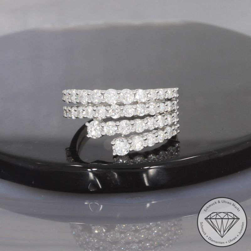 Wert 5990 € Brillant Ring (1,90 carat) in 750er 18 K Weißgold - 99695