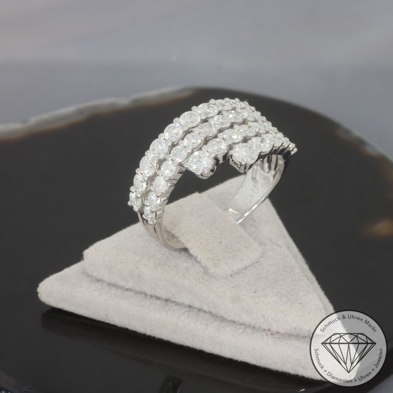 Wert 5990 € Brillant Ring (1,90 carat) in 750er 18 K Weißgold - 99695