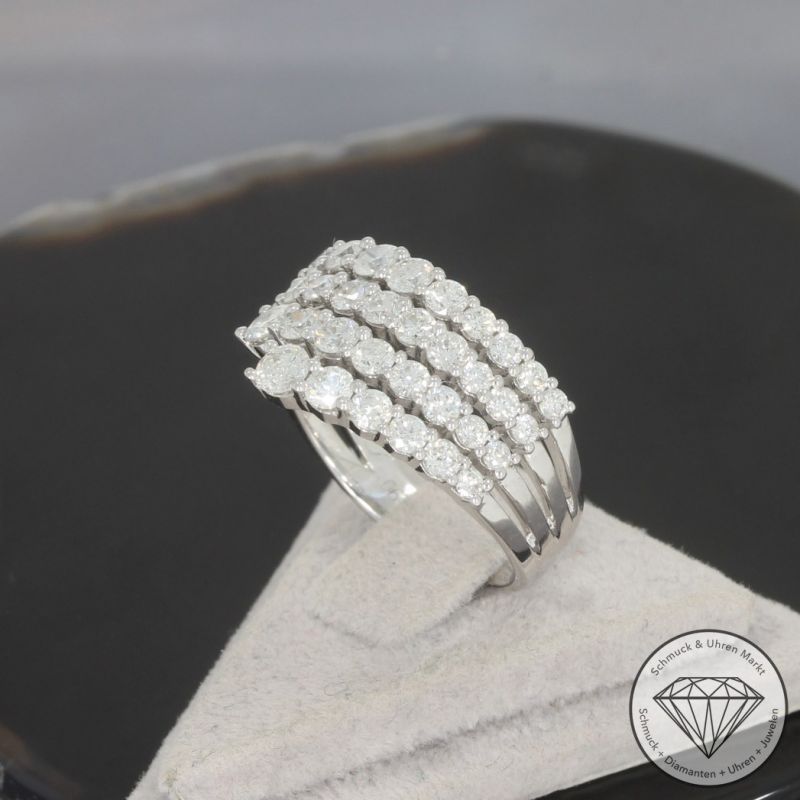 Wert 5990 € Brillant Ring (1,90 carat) in 750er 18 K Weißgold - 99695